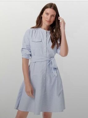 J.Crew Oxford A-line Shirt Dress